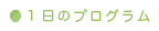 1日のプログラム